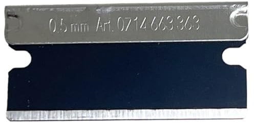 Würth 10x Schaberklingen extrem scharf schwarz für Würth Klingenschaber zum Entfernen von Kleberesten, Aufklebern, Plaketten
