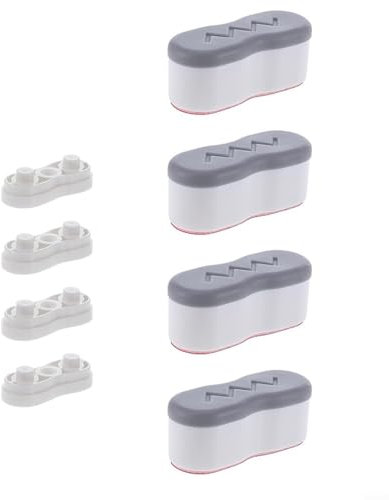 ZYNCUE Bidet-Sitzerhöhungen, 4 Set, verstellbare Bidet-Sitzerhöhungen, Bidet-Stoßstangen Ersatz-Stoßstangen für WC-Sitz