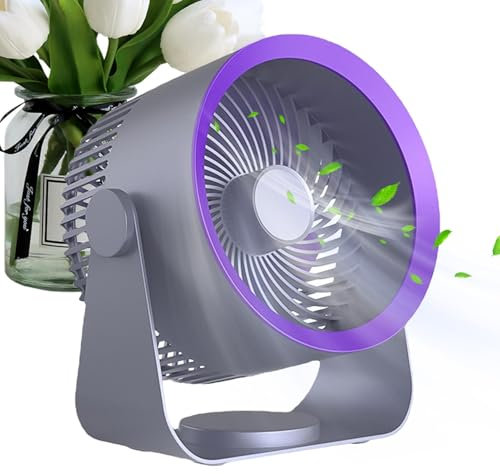 Ventilador de Escritorio,Ventiladores de Escritorio Pequeños y Silenciosos | Ventilador de escritorio silencioso y portátil cómodo,Práctico cargador USB silencioso para ventilador de escritorio,
