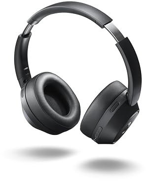 Motorola Sound - Moto XT800 ANC, Auriculares Inalámbricos con Emparejamiento Rápido, Audio Envolvente, 60 Horas de Reproducción Continua, Cancelación de Ruido, Color Negro