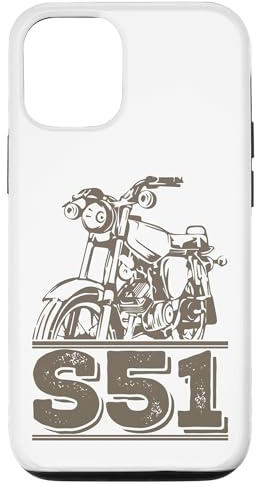 S51 Moped Oldtimer Simson-S51 Hülle für iPhone 12/12 Pro