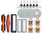 KurOto Compatible con Xiaomi Robot Aspirador X20 Pro / D102GL Piezas Accesorios Cepillo Principal Cepillo Lateral Filtro HEPA Mopa Paño Bolsa de Polvo Reemplazo(4pc)