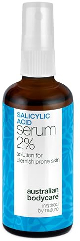 Salicylsäure 2 % Serum gegen fettige Haut, Mitesser und verstopfte Poren – mit Zinc PCA, grünem Tee, Hyaluronsäure und Glycerin - 100 ml