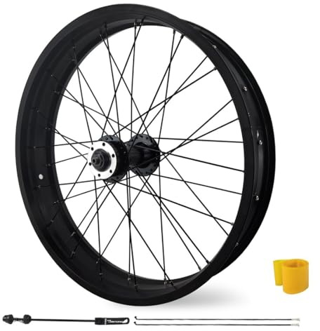 Fatbike Vorderrad 20/26 Zoll Fahrradrad 4,0 Reifen Fahrradrad Scheibenbremse Felge Aus Aluminiumlegierung 36H Schnellspanner QR 9 * 135mm