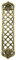 Castelion® Solid Brass Open Lattice Finger Door Push Plate | Victorian Style Door Accessories | Ornate Home Decor Perfect for Traditional Homes | High Quality Home Accessories | 30.5cm x 7cm