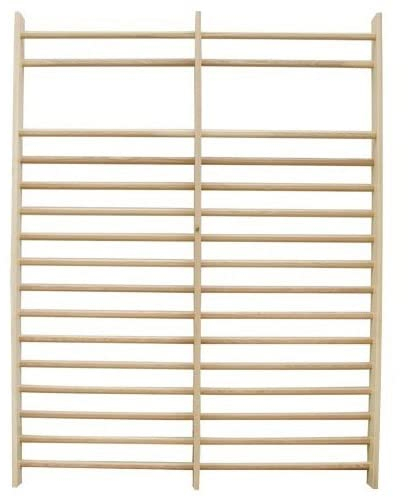 AMAYA SPORT Espaldera Doble, Escalera de Gimnasio de Madera para Entrenamiento Fitness Functional Training, Barras de Pared para Adultos y Niños, Gimnasia Rítmica