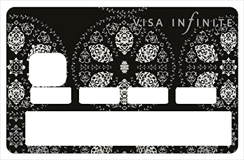 Visa Infinite Black - Kreditkarten Aufkleber – Passgenaue Aufkleber – Differenzieren und dekorieren Sie Ihre Bankkarte nach Ihren Wünschen !!