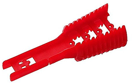 Mikado Spanner für Elasctic Matchgummi, Gummizug, Elastic Cone, Endhalterung 1 Stück / 26,5/11mm rot