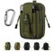 Unigear Taktische Hüfttaschen Herren, mit Aluminiumkarabiner, Gürteltasche Bauchtasche Handytasche Molle Tasche Multifunktional Outdoorsport, Kompakt und leicht, MEHRWEG