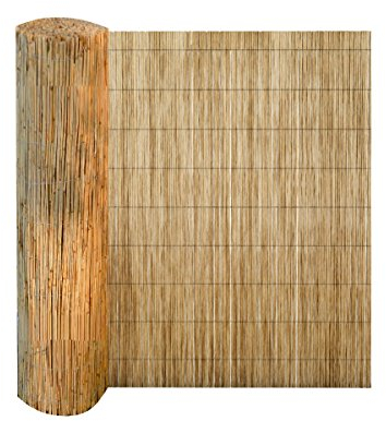 Sichtschutz 600 cm lang aus Schilfrohr Wind-Schutz Schilfmatte Schilfrohrmatte Blickschutz für Balkon (80 cm H x 600 cm L)
