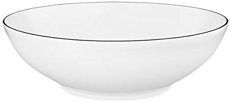 SELTMANN WEIDEN Schale/Schüssel - Durchmesser: 23,2 cm - Höhe: 7,3 cm - Lido - Form: Rund - 10826 Weiß - Black Line