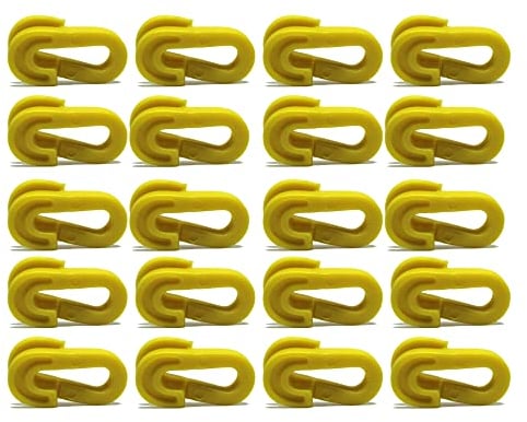 Fitness Health Fußball-Netz-Clips, schnelles Clip-Tornetzsystem, Netclip, Gelb, Rot, Weiß, Grün, 20 Stück, Farben variieren