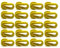 Fitness Health Football Net Clips | Fast Clip Goal Net System | Netclip Yellow, Red, White, Green 20 Set - Colours Vary