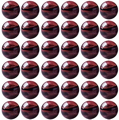 Naturstein-Perlen, 8 mm, rotes Tigerauge, rund, echter Stein, lose Edelstein-Perlen, Lochgröße 1 mm, DIY-Charm, glatte Perlen für Armband, Halskette, Ohrringe, Schmuckherstellung (rotes Tigerauge, 8