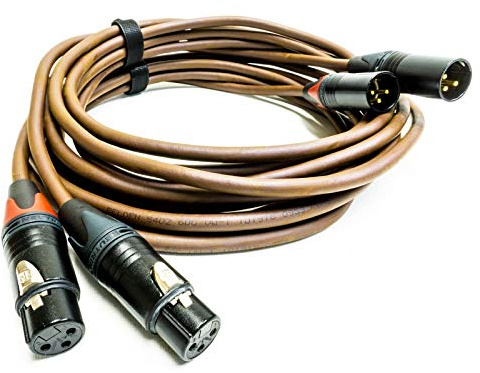 Belden 8402 Gold XLR to XLR Cable. Audiophile Neutrik Balanced Interconnect Lead