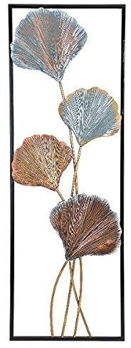 Wurm Details zu Chices Wandrelief Blattdekor Blätter Schwarz Bronze Mint 32x92x4cm