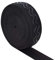 BENECREAT 8 Yards 30mm breites rutschfestes elastisches Silikon Greiferband Flaches Taillenband, das elastisches Band für das Kleidungsnähprojekt näht, schwarz