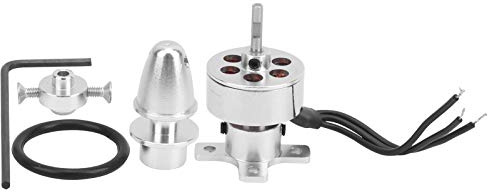 CHICIRIS 1811 Brushless Motor, 3 Channel Sensorless, 1811 1-2s Metal Brushless Motor Accessory for Fixed‑wing Aircraft Quadrotor Model Silver