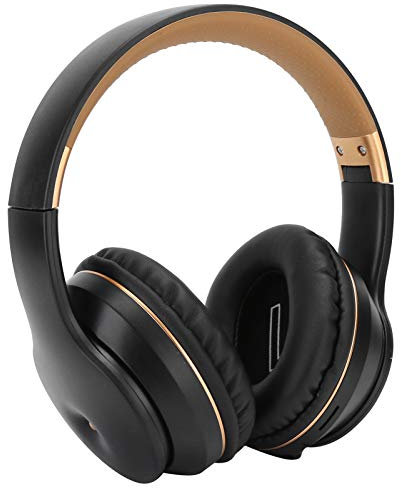 OKAT Casque de Jeu, Casque USB Pliable sans Fil avec Microphone, Ordinateur Portable TV pour téléphones Portables et tablettes(ou Noir)