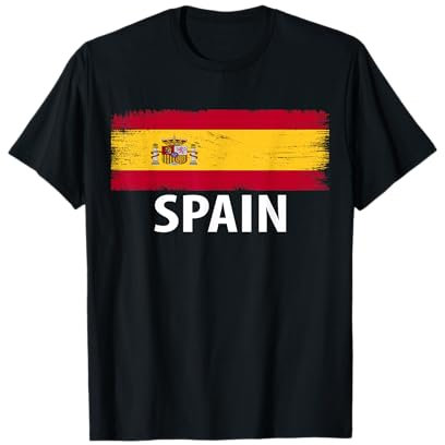 Nombre de la bandera de España para españoles y amantes España Camiseta