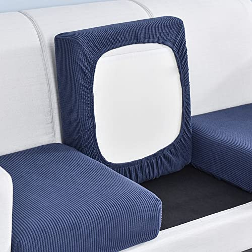 Elover Sofa Sitzkissenbezug-Hochelastischer Sitzbezug，Wohnzimmer Sofa Sitzbezug Möbelbezug rutschfest und weich, mit elastischem Boden