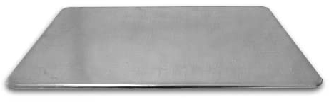 SMOKI Räuchertechnik Backstahl oder Pizza-Stahl aus 5mm dickem Blech - 38x33 cm