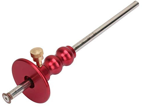 Medidor de marcado de ruedas, herramienta de calibre de mortaja de escribano de madera Marcado de ruedas de carpintería Herramientas de marcado de carpintería Rojo