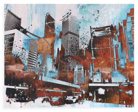 Peinture Par Numero Adulte Enfant New York Toile À Peindre Par Numéro Kits De Peinture Au Numéro 40x50cm,OA11