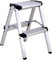 TREPPE Escalera Aluminio Plegable Tijera Doble Cara 2 Peldaños