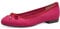 MARCO TOZZI Ballerine Donna con Fiocco Vegane, Rosa (Pink Red), 38 EU