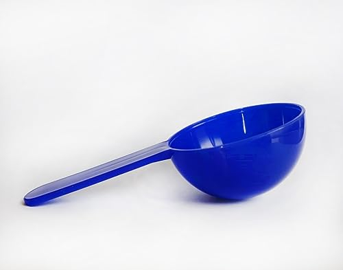 Rightpak 25ml 25 Pieces Blue Measuring Dosing Spoons, Resuable Handles Plastic Scoops | Ideal for Liquids, Powders, Granules, Spices, Home, Kitchen, Catering, Healthcare, Fitness