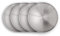 Universell passendes Radzierblendenset (4 Stück) 16 Zoll - Moon Caps für PKW, Oldtimer, Youngtimer (aus Edelstahl)