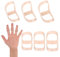 Fingerschiene Fingerstütze für Arthritis 6 Stück Fingerglätter Knöchel Fingerschienen Mallet Finger Glätteisen Fingerschutz für Daumen Zeigefinger Mittelfinger Ringfinger, Größen 5, 6, 7, 8, 9, 10