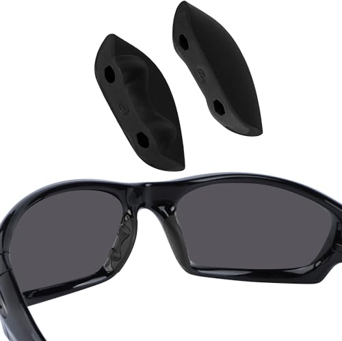 BlazerBuck Plaquettes de nez de rechange pour lunettes de soleil Oakley Straight Jacket 2007 – Noir standard, Noir, Taille unique