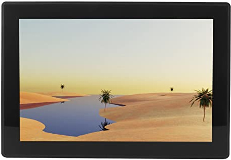 Cuifati Monitor de Pantalla Táctil de 10,1 Pulgadas, IPS Wide View 1280x800 HD Monitor con Interfaz VGA USB HDMI, Fuerte Disipación de Calor, IP65 Impermeable, Pantalla Táctil Portátil