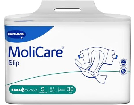 4x MoliCare Slip 5 Tropfen, S - 4052199590837 | Packung (30 Stück)
