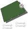 Sonnenschutz Segel 5 x 9 m Sonnenschutz Schattentuch mit Ösen, Seil PES Polyester UV Schutz ohne Bohren für Balkon Garten Terrasse, Dunkelgrün