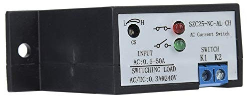 Szc25 Nc Al Ch Selbstversorgung, Einstellbar, Normalerweise Geschlossen, Wechselstrom-Messschalter, Wechselstrom 0,5 50 A, Steuert Indikatoren, Verteilung und Steuerung von