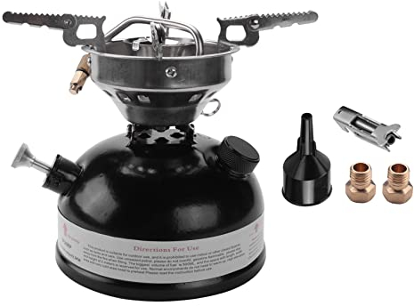 Estufa de gasolina portátil para exteriores, mini combustible líquido, alcohol, camping, picnic, quemador de gasolina, aceite, utensilios de cocina