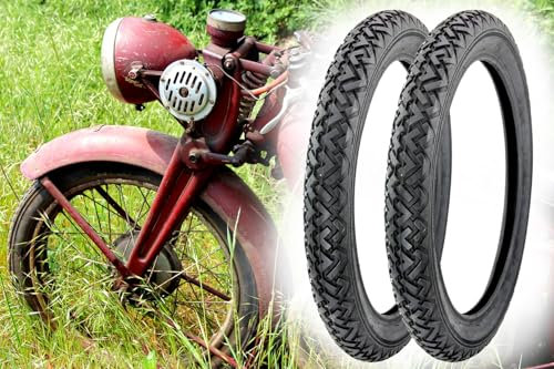 2 Reifen 2,25 x 17 Zoll, 2 1/4 x 17 Zoll, VRM 087 Straßenprofil, 39J bis 100km/h, für Mopedanhänger, Moped, Mofa