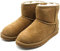 OOG Damen Leder Schlupfstiefel Winter Boots Schneestiefel Outdoor rutschfest Winterschuhe Warm Gefüttert (58541 Camel, Erwachsene, Damen, 39, Numerisch, EU Schuhgrößensystem, M)