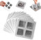 Lot de 30 Autocollants Jetables pour Canalisations de Douche, Filtre Baignoire Anti Cheveux,Attrape Cheveux Douche Autocollant,Filtre Cheveux Douche, pour Salles de Bains Cuisines Baignoires (30pcs)