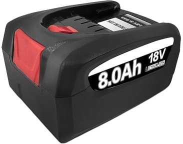 1 Stück 18V 8,0Ah Ersatzakku für Bosch Akku 18V PBA PSB PSR Li-ion für Bosch Akku Werkzeuge, kompatibel mit AL1810 CV,AL1830 CV, AL1880 CV, AL1815 CV