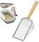 Cat Shovel Stainless Steel for Cat Litter Tray, 5 mm Pore Size Metal Cat Scoop, Large Scoop for the Cat Litter Tray, Cat Litter Scoop Non-Stick Coating Aluminium Alloy, Kitty Metal Scoop