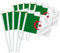 Lot de 25 drapeaux Algérie Handheld, décor algérien tenu à la main, bannière de décoration à la main Algérie
