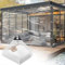 Sunshine Smile Bâche transparente pour l'extérieur - 3 x 6 m - Anti-déchirure - Imperméable - Résistante aux UV