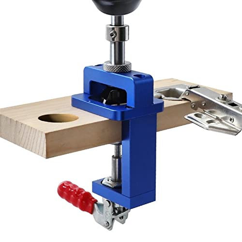 HUAHAIZY Woodworking Dowel Jig fits 35MM Hinge Hole Puncher Woodworking Plank Positioning Puncher Cabinet Door Hinge Punching Woodworking Tools for Woodworking Angle Drill Guide