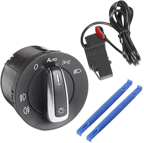 LithTor Commutateur Phares Auto Capteur 5ND941431B Pour VW Passat Golf