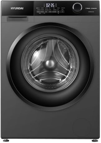 Hyundai Lavadora 9 Kg Carga Frontal Inox HL9400AIDVBX. 1650W, 1400rpm, 14 Programas, Función Stop&Go, Tambor Waterdrop, Clase de Eficiencia Energética A