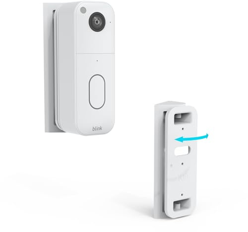 TIUIHU Blink Doorbell Mount, Adjustable Angle (0-45 Degrees Tilt) for New Blink Video Doorbell, Doorbell Angle Mount, Adjustable Doorbell Mounting Bracket Accessories, White